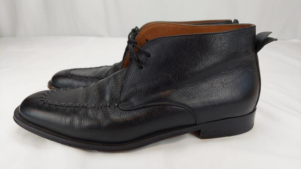 Bruno Magli Men's Leather Chukka Boot Hancrafted Made In Italy Size 8.5 M